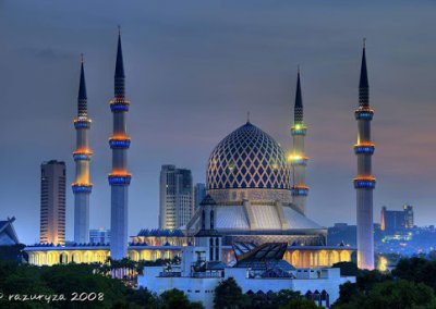 المسجد الازرق في شاه علم ماليزيا (8)